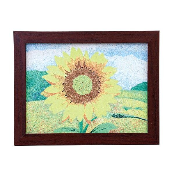 砂絵セットハガキ倍判サイズ 木目調フレームセット