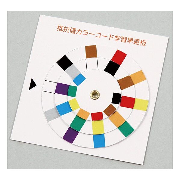 抵抗値カラ-コ-ド学習早見盤