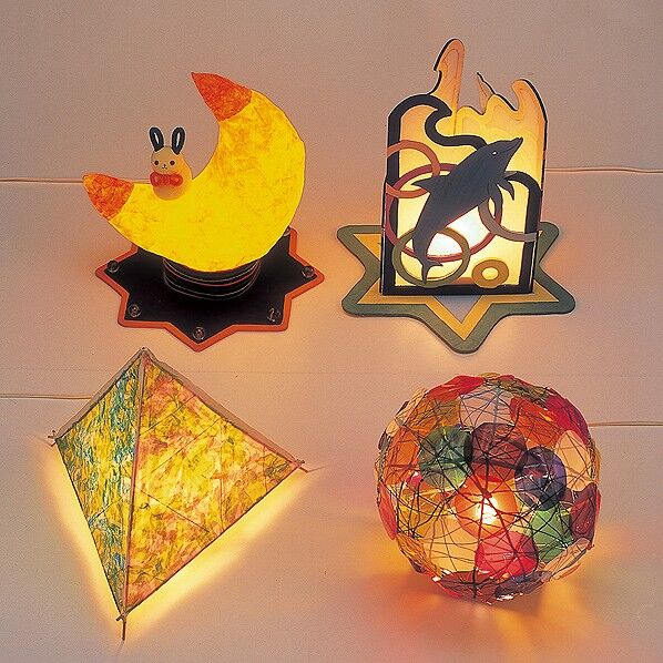 ライティングベース小ーコードナツメ球7Wー台付