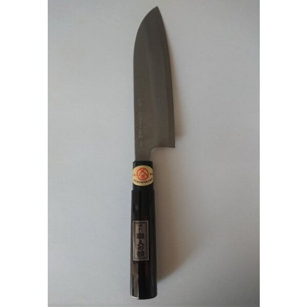 堺源吉 白鋼三枚打 三徳包丁 曙柄 刃渡り180mm 1丁