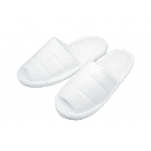 オープンパイルスリッパ ホワイト 345710 SSL1301 1個