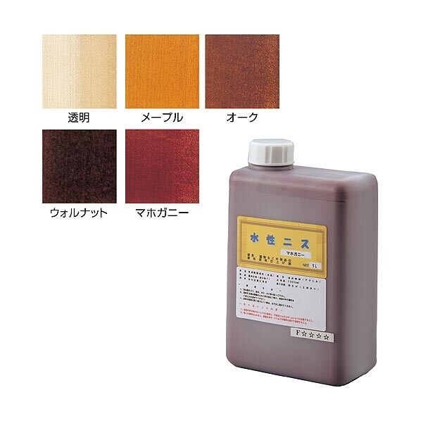 水性カラーニス 透明 1L 1