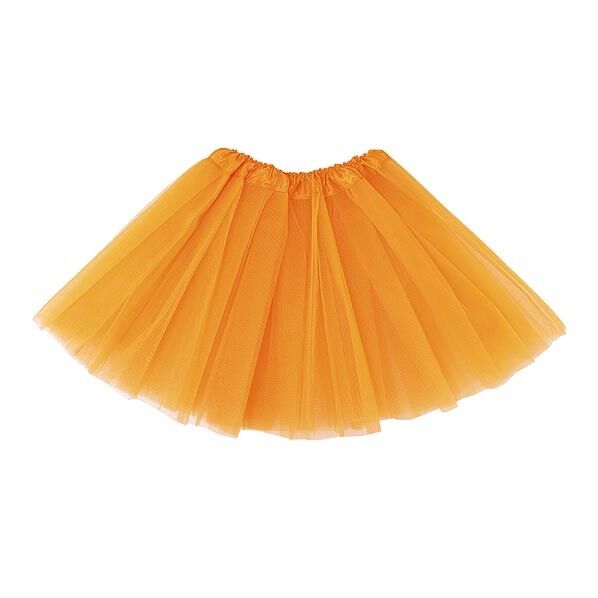 フリフリチュールスカート オレンジ 丈:約300mm、ウエスト:約400~800mm 14562 1個
