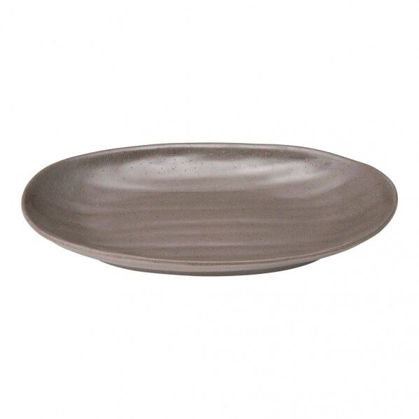 マイン メラミンウェア 小判皿 茶 大 RMI9101 1個