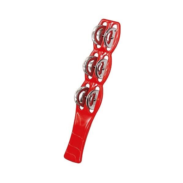※法人専用品※アーテック スティックタンバリン 約260×47×36mm 赤 14588 1個...