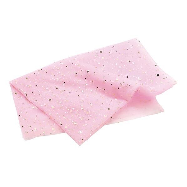 星レース生地 ピンク 100×150cm 長さ1m×幅1.5m 14725 1個