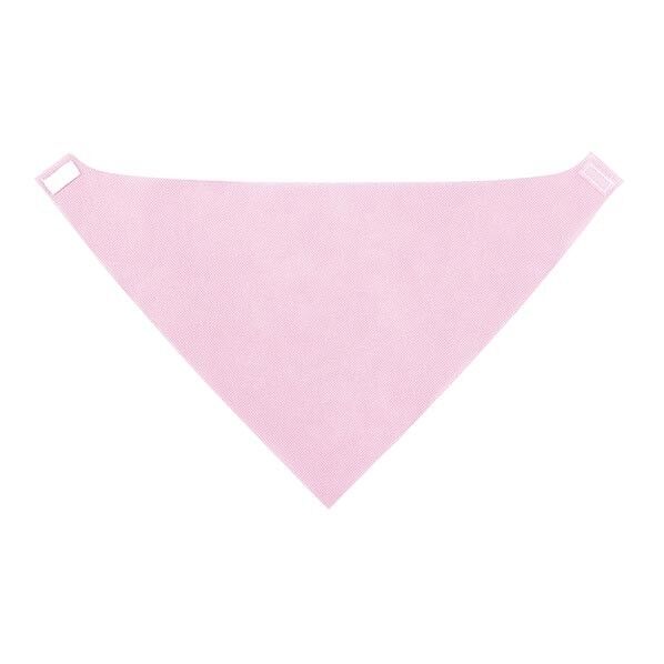 ワンタッチスカーフ 薄桃 本体:428×260mm、面ファスナー:15×25mm 14748 1個