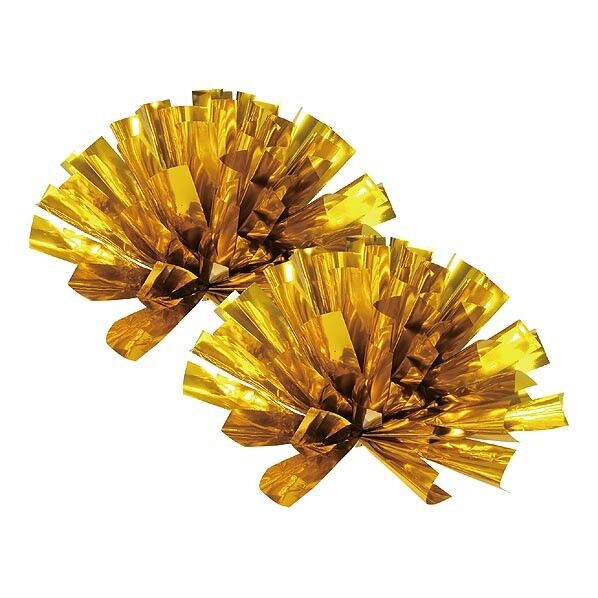 らくらくチアポンポン ゴールド ソフトゴム:60mm、房:約260mm 14811 2個