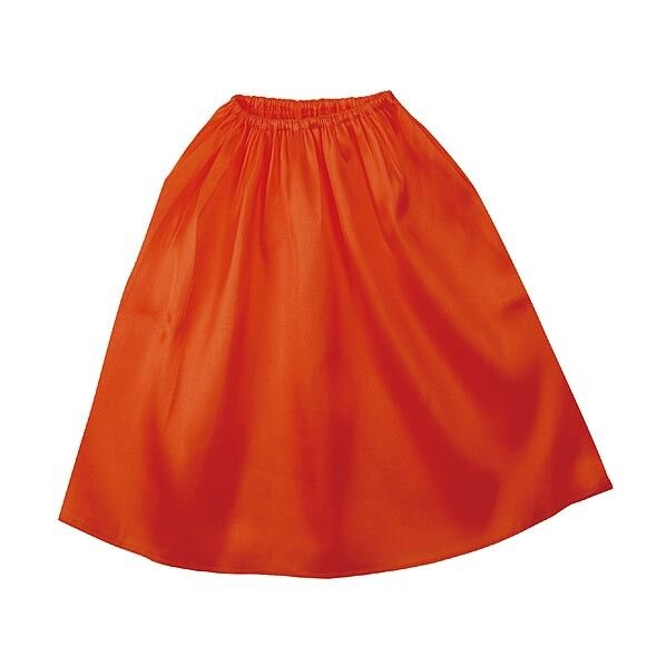 ソフトサテンマント・スカート ストレート 赤 フリー 幼児~大人まで使えます 14662 1個