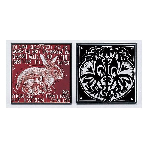 陶芸スクラッチ皿黒215φ