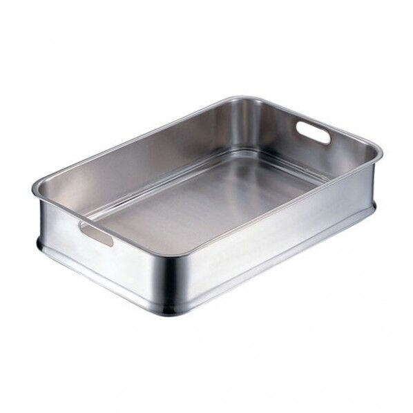 18-8給食バット 24インチ 手穴明 AKY08002 1個