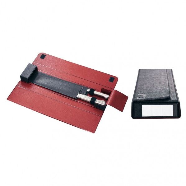 包丁ケース 2本用赤黒 AHU9701 1個