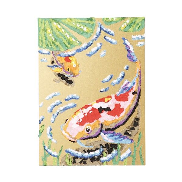 ちぎり絵セット(金色ベース)