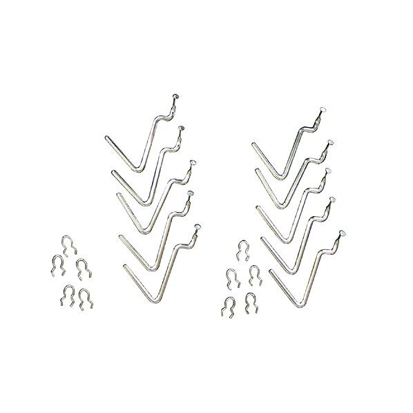 有孔パネル専用フックL字型(10個組) 42293 10個