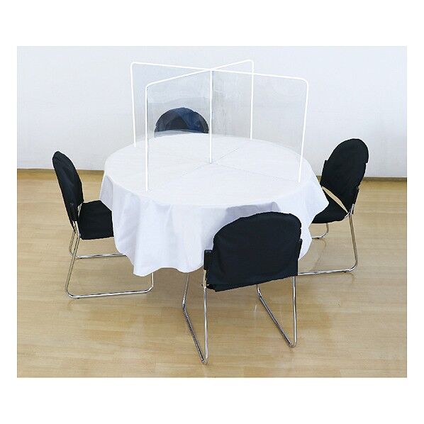 ●飛沫防止十字型卓上パーテーション 正方形タイプ