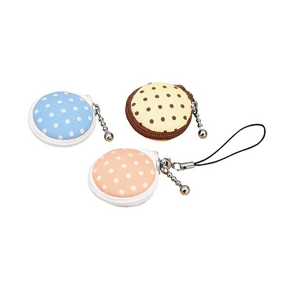 マカロンストラップ ピンク できあがり/約φ40×20mm 50931 1個