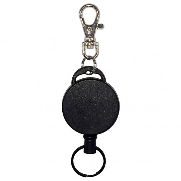リール式キーホルダー 黒 70cm 1個