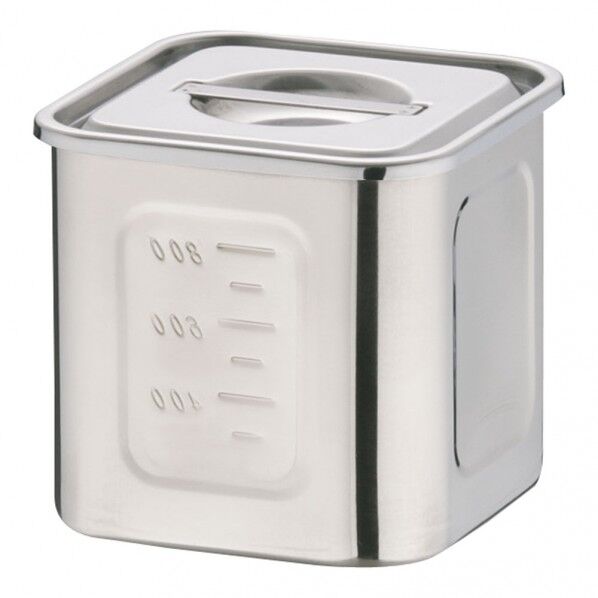 エコクリーンUK18-8深型角キッチンポット 10.5cm AEK1303 1個