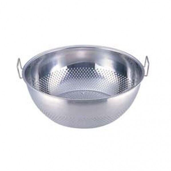 UK18-8パンチング 手付浅型ザル