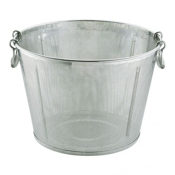 UK18-8パンチング 平底深型揚げざる