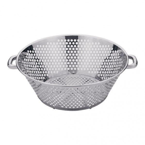 UK 18-8パンチング平底揚げざる