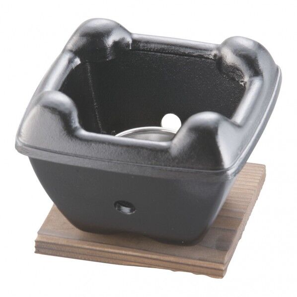 アルミ 陶器風コンロ(固形燃料皿付) QKV06 1個