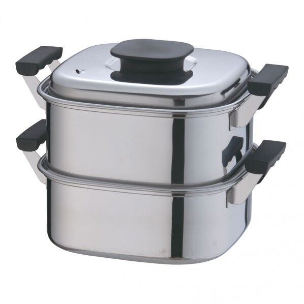 桃印18-0角型蒸器