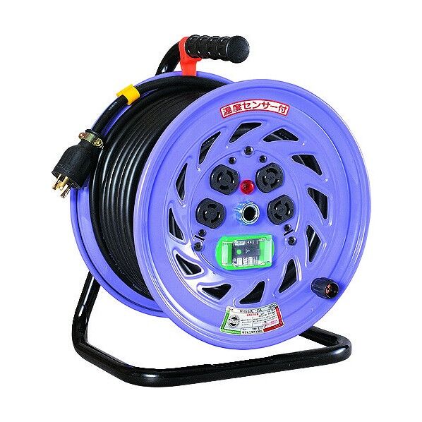 ロック引掛式コンセントドラム 100V 3芯 アース付 30m NF-EB34L-15A 1個