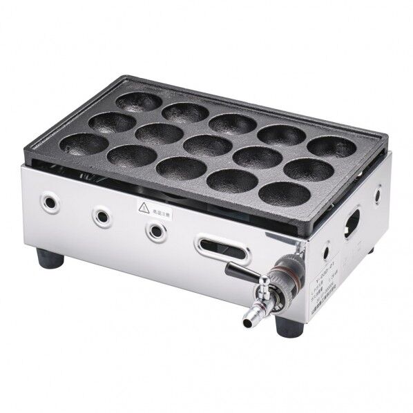 高級たこ焼器 Y-03D(15穴) GTK551 1個