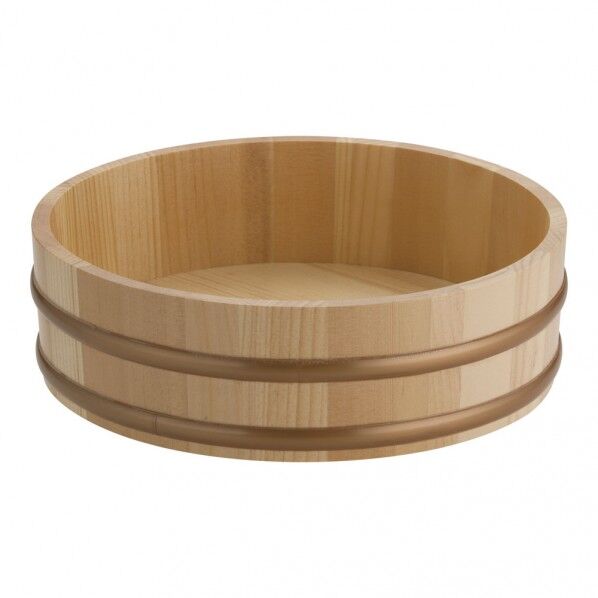 天然木盛込桶 クリアー(樹脂タガ仕様) 9寸 NMLB501 1個