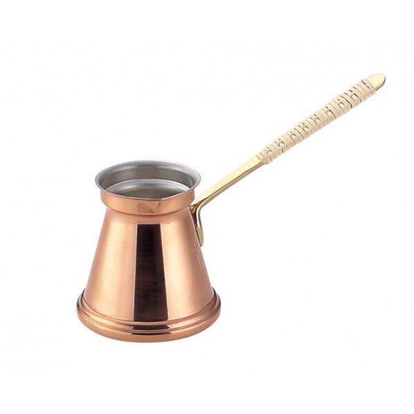 銅 共柄イブリック(籐づる巻) 大500cc PIB0201 1個