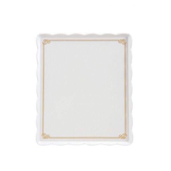 ウェーブメラミンケーキトレー(金唐草) WKCN801 1個