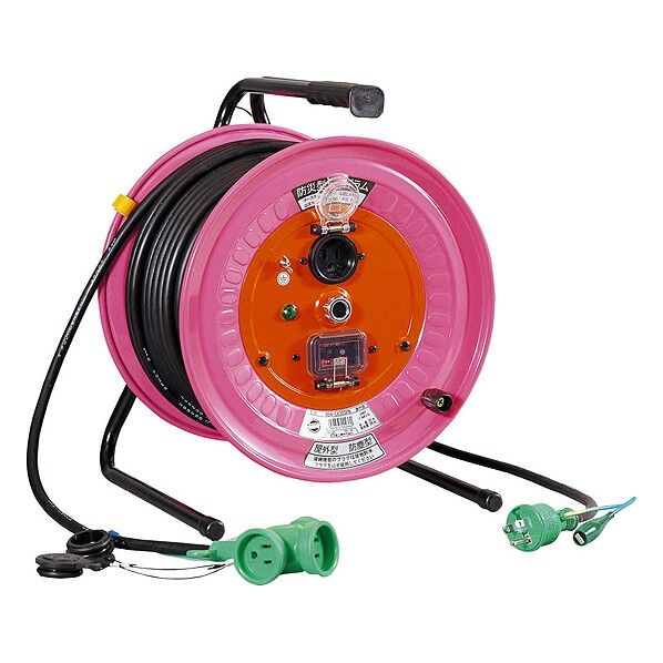 延長コード型ドラム びっくりール 防災型ドラム 100V 3芯 アース付 50m RBW-EK50SPN 1個