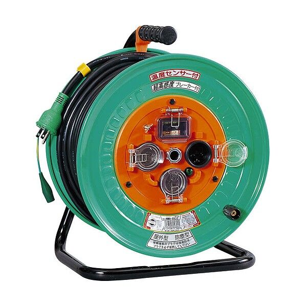 超高感度 6mA ブレーカ付ドラム標準型 3芯 アース付