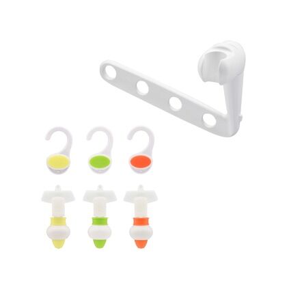 つめかえパックそのままポンプ3色セット(フックつき)