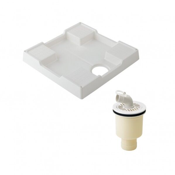 カクダイ 洗濯機パンと排水トラップセット ホワイト GA-LF040 1個...