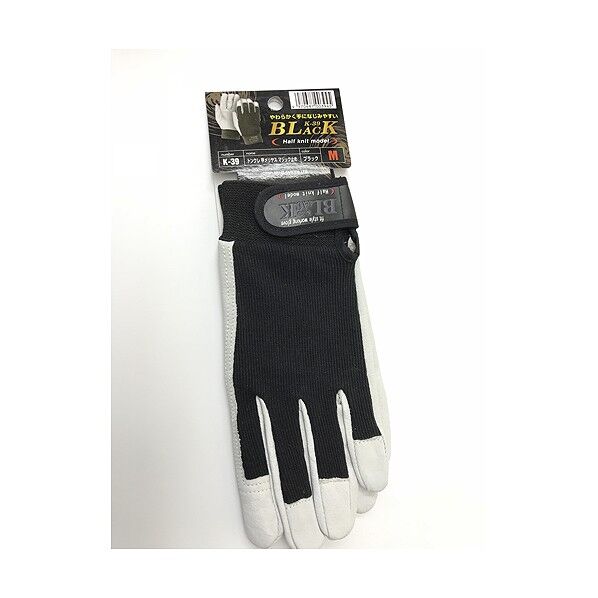 トンクレ甲メリヤス マジック止め 黒×白 M K-39 1