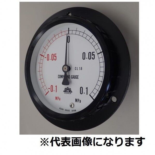 密閉形連成計 D形 蒸気用耐振形 315-D631X0.1/-0.1MPA-MV 1個