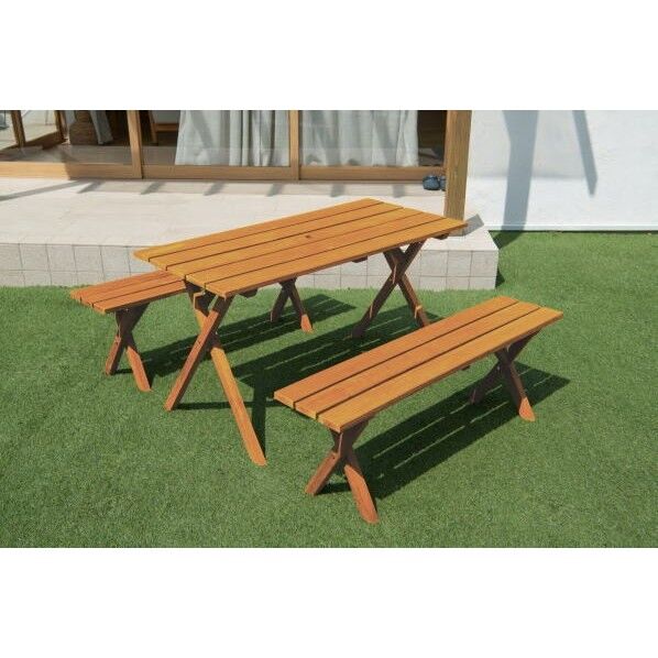 木製ガーデンテーブルセット ブラウン(BR) TAN-952 1台