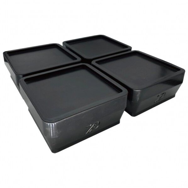 洗濯機高さ調整用ゴムマット 黒 114×114×45mm TFi-5505 4個
