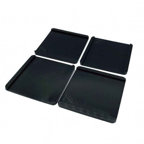 移動抑制シリコンマット 黒 100 x 100 x 6mm TFi-2006 4個
