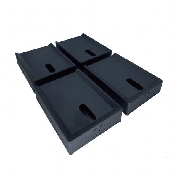 室外機用ゴムマット 黒 88×120×30mm TFi-3025 4個