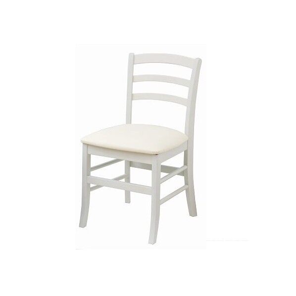 ine reno chair(vary)チェアー ホワイト 40.5×53×81cm INC-2821WH 1台