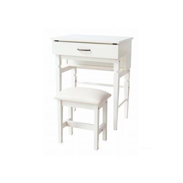 ine reno dresser&stool(ドレッサー&スツールセット) ホワイト 39×69×50cm INM-2981WH 1台
