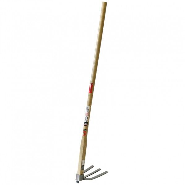 ステン三本備中鍬1050 タモ柄付 075481 1丁