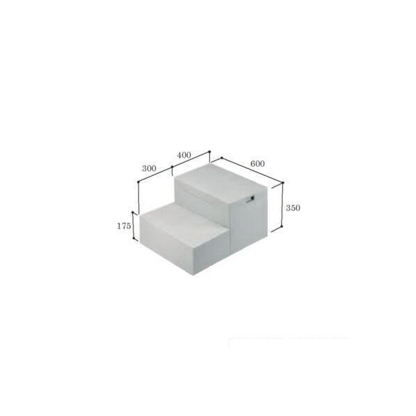 JOTO ハウスステップ収納庫なし ライトクﾞレー CUB-6040W 1セット