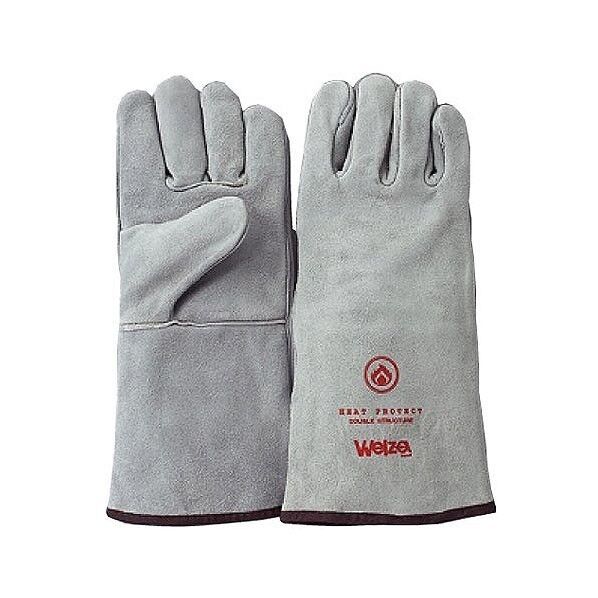 ウェルザ溶接用5本指手袋 ナチュラル フリー W-0514N 1双