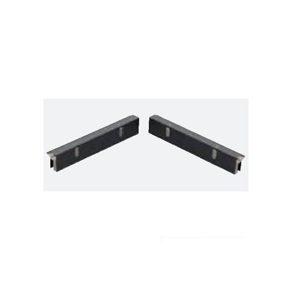 鋼板製軒天換気材(軒ゼロタイプ)勾配軒用エンドパーツ アンバーグレー FV-N024FEP-AG 2セット