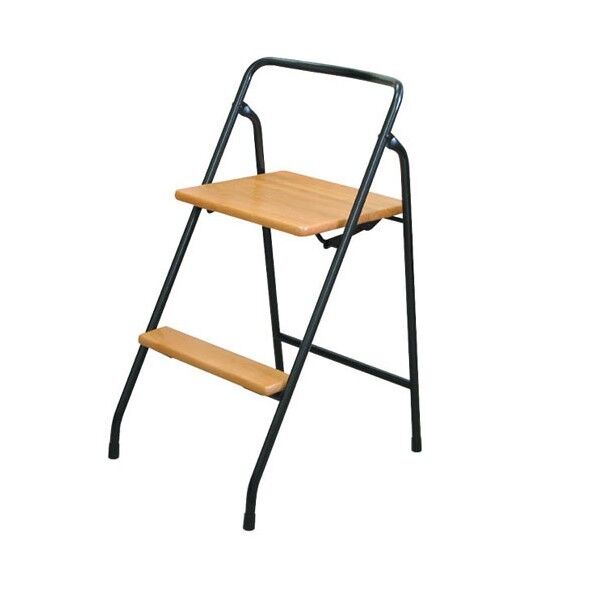 ハイステップチェア ナチユラル/ブラック AR-1T 1台