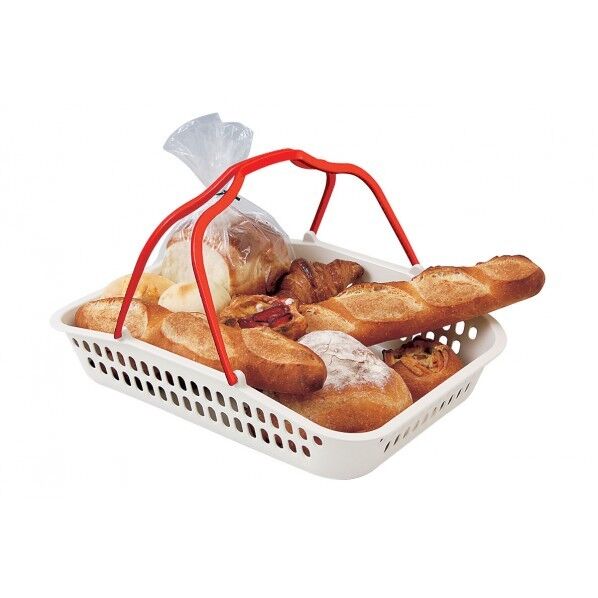 セルフバスケット中深型YK-1000ーV レッド WSL8601 1個